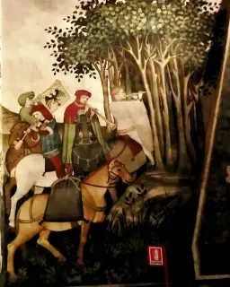 Affreschi della Sala Baronale - Cappella del Castello a Manta