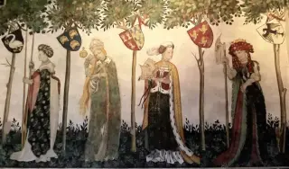 Affreschi della Sala Baronale - Cappella del Castello a Manta