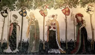 Affreschi della Sala Baronale - Cappella del Castello a Manta