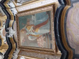 Tela di San Nicola sull'altare - Chiesa di San Nicolao a Rifreddo