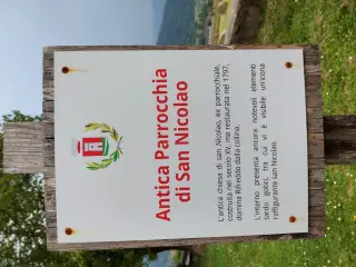 Pannello illustrativo - Chiesa di San Nicolao a Rifreddo