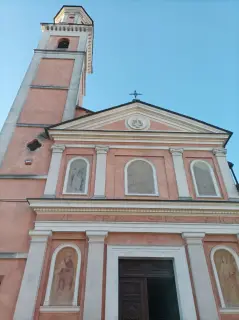 Facciata e campanile - Chiesa della Santa Croce o Battuti Bianchi a Marene