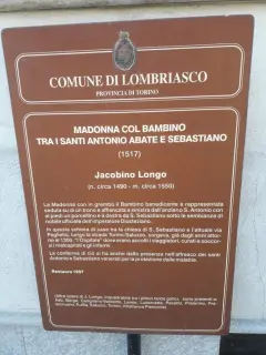 Pannello illustrativo - Casa di Via San Sebastiano a Lombriasco