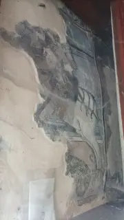 Affresco esterno - Cappella della Vergine o della Sindone o del Cristo Pantocratore a Balme