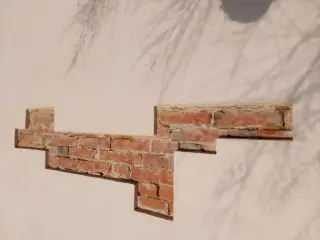 Tracce muratura originale - Chiesa di San Pietro a Bergamasco