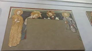 Affreschi staccati - Basilica Antica  Sacello Eusebiano a BiellaFrazione Oropa