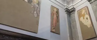 Affreschi staccati - Basilica Antica  Sacello Eusebiano a BiellaFrazione Oropa