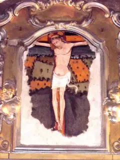 Cristo sulla parete di fondo - Parocchiale di San Quintino a MondovìFrazione San Quintino