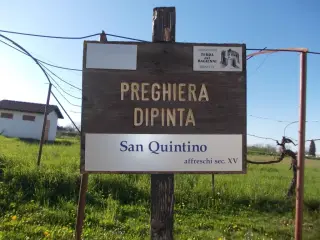 Pannello illustrativo - Parocchiale di San Quintino a MondovìFrazione San Quintino