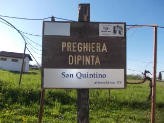 Pannello illustrativo - Parocchiale di San Quintino a MondovìFrazione San Quintino