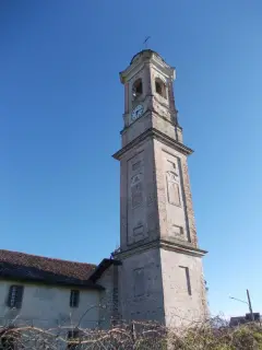 Campanile da nord - Parocchiale di San Quintino a MondovìFrazione San Quintino
