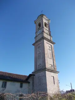 Campanile da nord - Parocchiale di San Quintino a MondovìFrazione San Quintino
