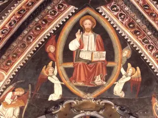 Cristo in mandorla - Parocchiale di San Quintino a MondovìFrazione San Quintino