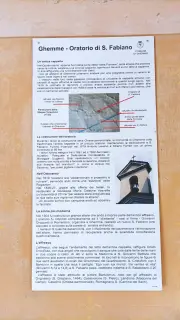 Pannello illustrativo - Oratorio di San Fabiano a Ghemme