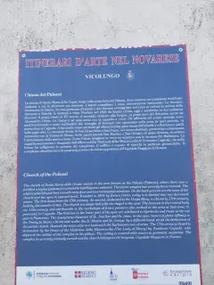 Pannello illustrativo - Chiesa di Santa Maria delle Grazie a Vicolungo