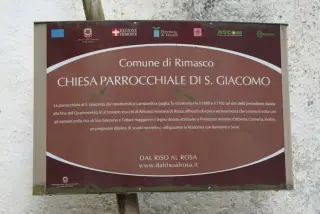 Pannello illustrativo - Parrocchiale di San Giacomo a Alto Sermenza