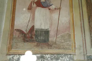 Scritte sugli affreschi - Oratorio di San Bernardo a ScopelloFrazione Ordarino