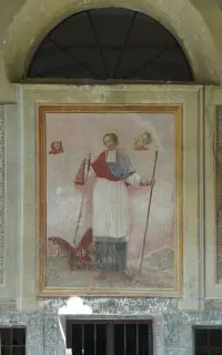 San Bernardo sopra l'ingresso - Oratorio di San Bernardo a ScopelloFrazione Ordarino