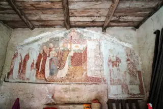 Affreschi - Oratorio di Santa Maria a BorgosesiaFrazione Vanzone