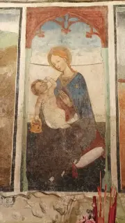 Madonna col Bambino - Cappella di San Sebastiano o della Liberazione a Giaveno