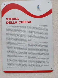 Pannello illustrativo - Parrocchiale di San Giorgio a Moncenisio