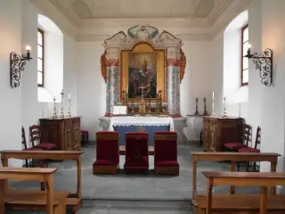 Interno - Cappella Castrense di Santa Barbara e San Nicola a Sarre