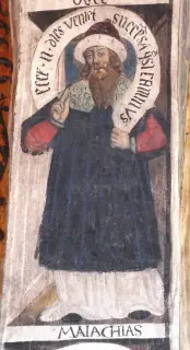 Profeta Malachia - Chiesa di Santa Maria Assunta o Saint-Roch o Castro Argenteo a VilleneuveFrazione Saint-Roch