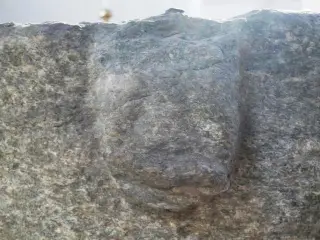 Fonte battesimale dettaglio - Chiesa di Santa Maria Assunta o Saint-Roch o Castro Argenteo a VilleneuveFrazione Saint-Roch