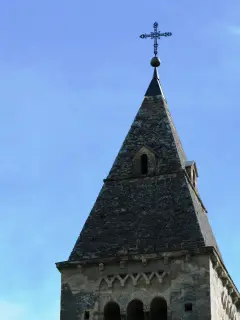 Guglia del campanile - Chiesa di Santa Maria Assunta o Saint-Roch o Castro Argenteo a VilleneuveFrazione Saint-Roch