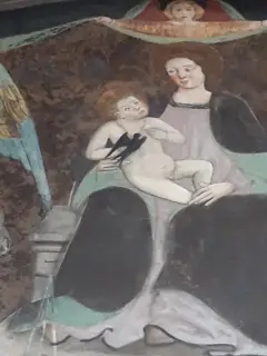 Madonna col Bambino dettaglio - Collegiata di Sant'Orso a Aosta