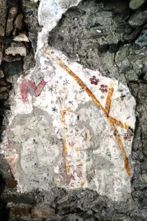 Tracce di affreschi - Cappella Castrense di San Maurizio a Saint-DenisFrazione Cly