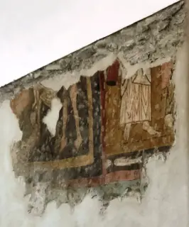 Tracce di affreschi - Cappella della Vergine e San Giovanni Evangelista a Saint-PierreFrazione Castello Sarriod de la Tour