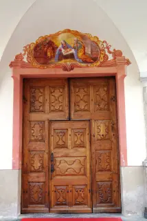 Portale - Parrocchiale di Sant'Orso a Cogne