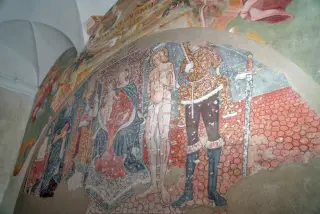 Madonna, S.Sebastiano e S.Defendente - Oratorio di Sant'Antonio Abate a BorgosesiaFrazione Plello