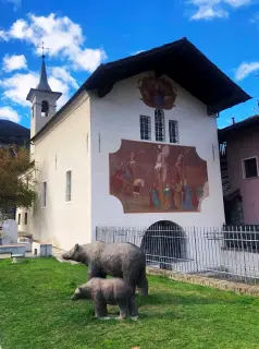 Vista - Santuario di Notre Dame de Pitié a CharvensodFrazione Pont Suaz
