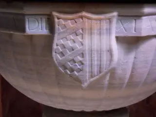 Battistero, DIE-arma Racconigi-XI - Parrocchiale di San Lorenzo Martire a Cavour