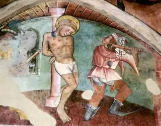 Affreschi - Chiesa di San Sebastiano a Pecetto Torinese