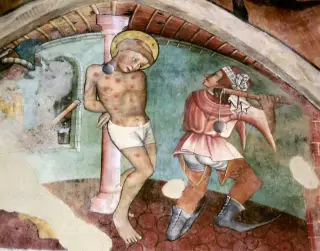 Affreschi - Chiesa di San Sebastiano a Pecetto Torinese