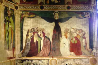 Madonna di misericordia - Cappella del Castello a Fénis