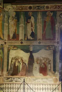 Affreschi con santi e apostoli - Cappella del Castello a Fénis