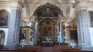 Interno - Parrocchiale di Sant'Antonio Abate a BardonecchiaFrazione Melezet