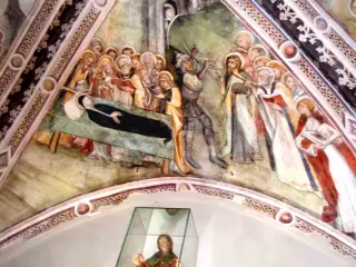 Funerali di Maria, particolare - Chiesa della Madonna della Stella a Pianezza