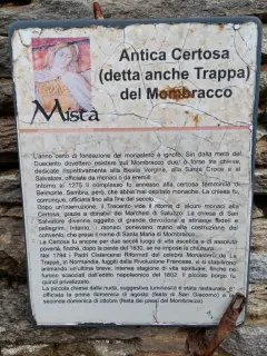 Pannello illustrativo - Certosa di Monte Bracco a BargeFrazione Occa