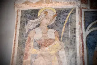 Santa non identificata - Pieve di San Pietro a Pianezza