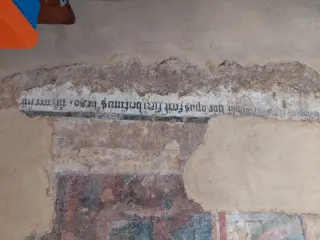 hoc opus fecit fieri bertinus beso 1504 - Cappella di San Rocco a Druento