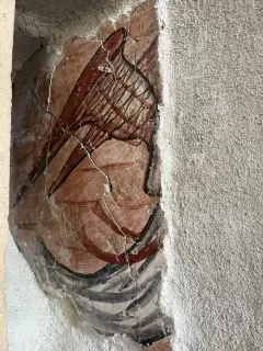 Affresco del 1548 dettaglio - Oratorio dei Battuti o Immacolata Concezione a Vesime