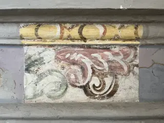 Affresco del 1548 dettaglio - Oratorio dei Battuti o Immacolata Concezione a Vesime