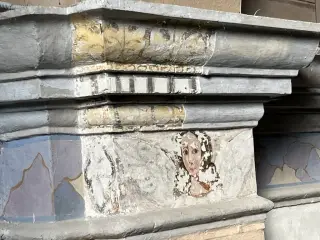 Affresco del 1548 dettaglio - Oratorio dei Battuti o Immacolata Concezione a Vesime