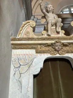 Affresco del 1548 dettaglio - Oratorio dei Battuti o Immacolata Concezione a Vesime