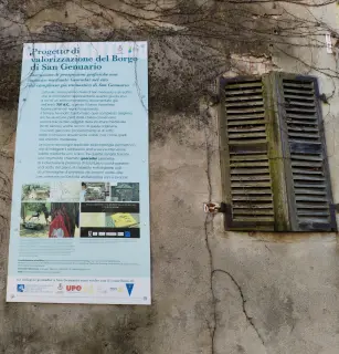 Pannello illustrativo - Parrocchiale ex Cenobio di San Genuario a CrescentinoFrazione San Genuario